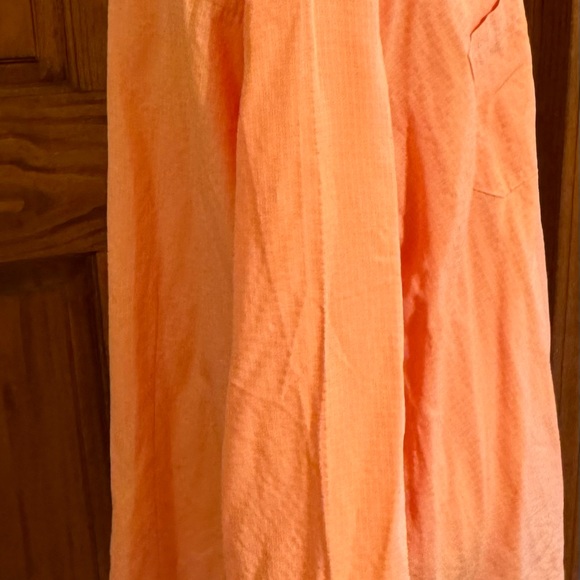 Dressbarn Women’s 3X orange button up shirt. EUC 3/4 sleeves with button - Picture 5 of 5